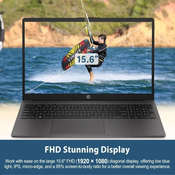 HP 255 G10 15.6" FHD Business Laptop,AMD Ryzen 5 7530U,32GB RAM,2TB SSD, AMD Radeon Graphics,Wi-Fi 6,Windows 11 Pro - Image 3