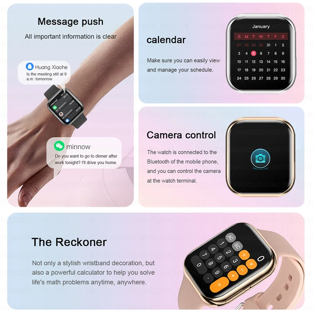 New Watch 10 Series Smart Watch Health Monitoring Sports Mode Reminder Function 500+ DIY Dial 1.85 Inch Women Smart Watch - Image 5
