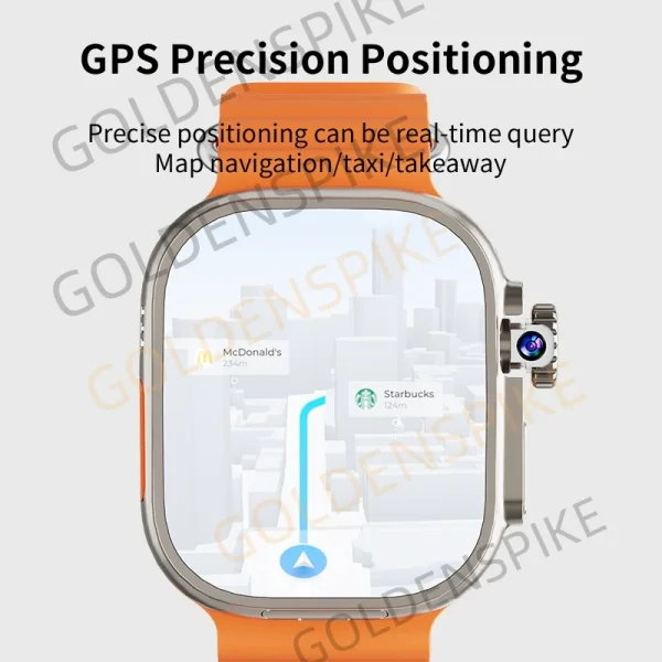 GOLDENSPIKE S10 Ultra MAX 4G Smartwatch Android Smart Watch With 448*528 180° Rotary Camera GPS WIFI Video Call NFC App Download - Image 5