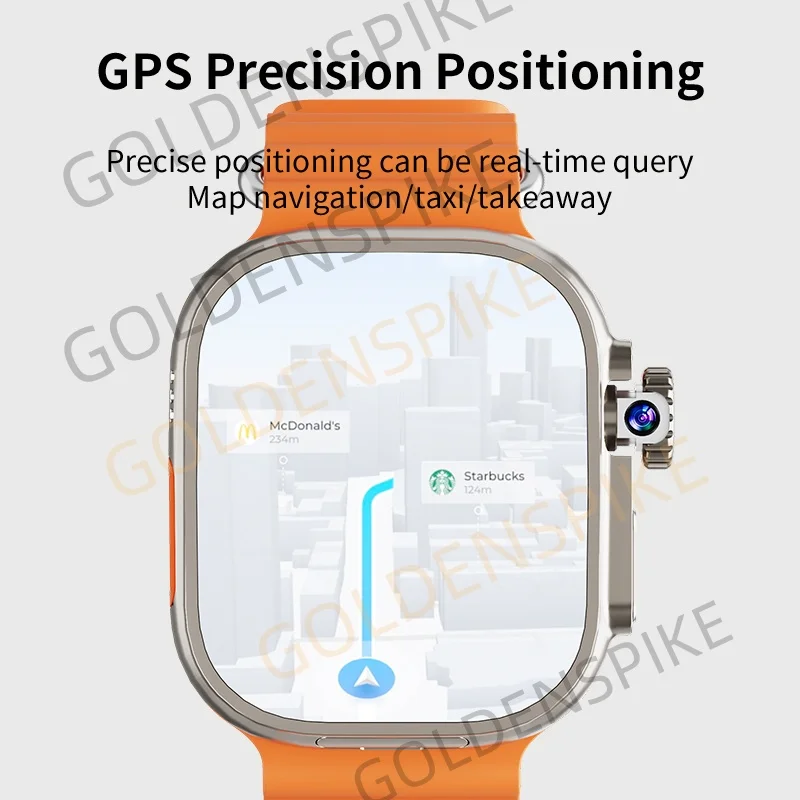 GOLDENSPIKE S10 Ultra MAX 4G Smartwatch Android Smart Watch With 448*528 180° Rotary Camera GPS WIFI Video Call NFC App Download - Image 5
