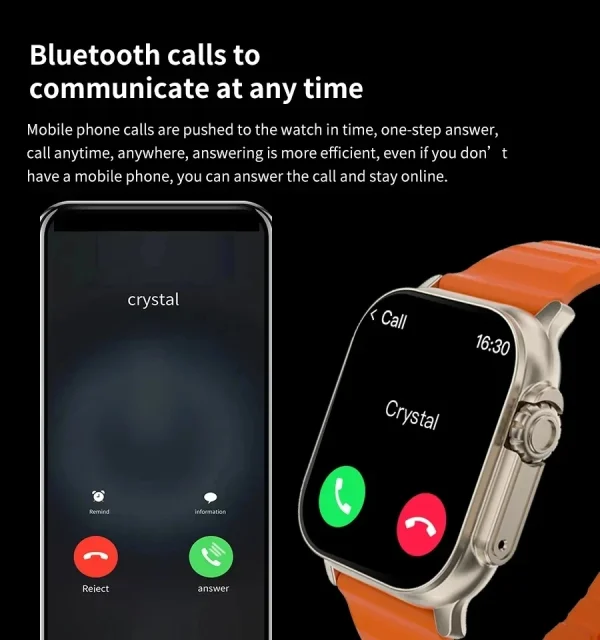 New T900 Watch Ultra Smart Watch 49mm 2024 NFC Men Women GPS Track Bluetooth Call BT Music Games Wireless Charging Smart watch - Image 3