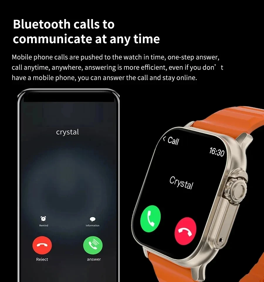 New T900 Watch Ultra Smart Watch 49mm 2024 NFC Men Women GPS Track Bluetooth Call BT Music Games Wireless Charging Smart watch - Image 3