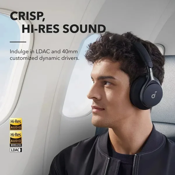 Soundcore Space One Wireless Bluetooth Headphones Active Noise Cancelling Headphone Long Endurance Wireless Bluetooth Headset - Image 4