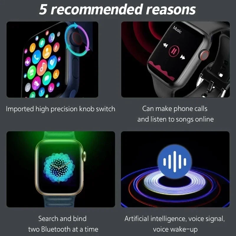 2025 Smart Watch For Apple NEW Series 10 BT Local Music 2.01” Heart Rate Menu Multi-motion Mode - Image 6