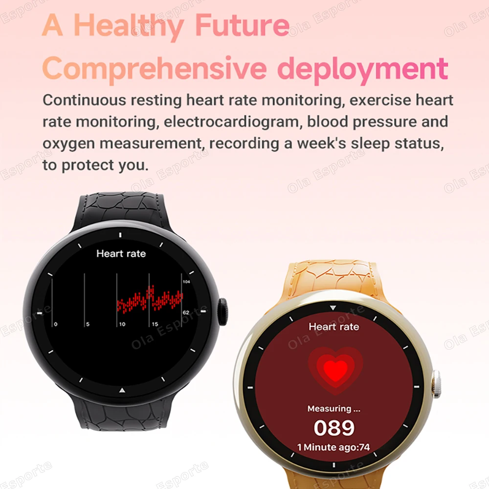 7 in 1 Strap Smart Watch Sports Watch Men Women AMOLED Screen GPS Bluetooth Calls Waterproof SmartWatch for Android IOS 2025 New - Image 4