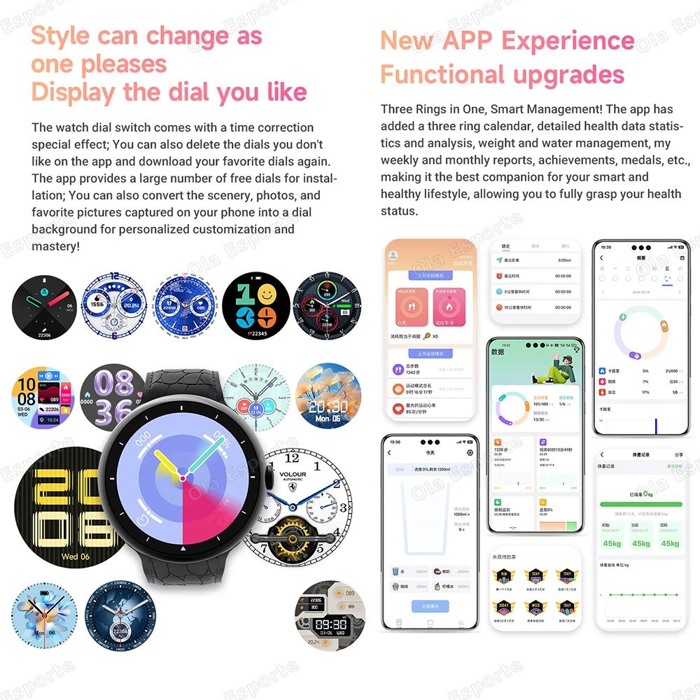 7 in 1 Strap Smart Watch Sports Watch Men Women AMOLED Screen GPS Bluetooth Calls Waterproof SmartWatch for Android IOS 2025 New - Image 5