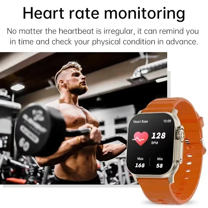 2025 T800 2 Smart Watch Men 49mm Series 8 2.3 "AMOLED Screen NFC Compass Waterproof For Apple Watch IWO Ultra 8 Smartwatch - Image 3