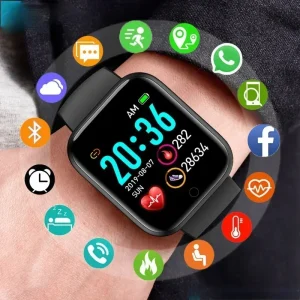 Smart Watch Men Women D20 Bluetooth Heart Rate Monitor Blood Pressure Fitness Bracelet Fashion Smartwatch Y68 for IOS Android