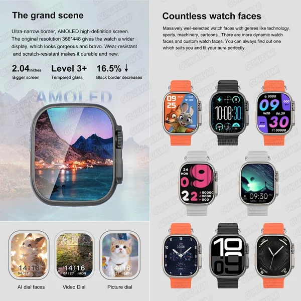 2025 New Original Watch DT Ultra 3 Pro Smart Watch Men Google Map NFC GPS Tracker HD BT Call IP68 Waterproof Smart Watches Women - Image 6