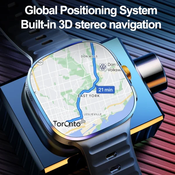 8GB+128GB RAM 5G/4G Smart Watch 2.4 inch AMOLED 2100mah Battery 900W Camera GPS WIFI Google APPS Download Smartwatch Android 10 - Image 6