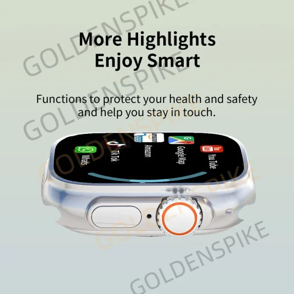 GOLDENSPIKE S10 Ultra MAX 4G Smartwatch Android Smart Watch With 448*528 180° Rotary Camera GPS WIFI Video Call NFC App Download - Image 6