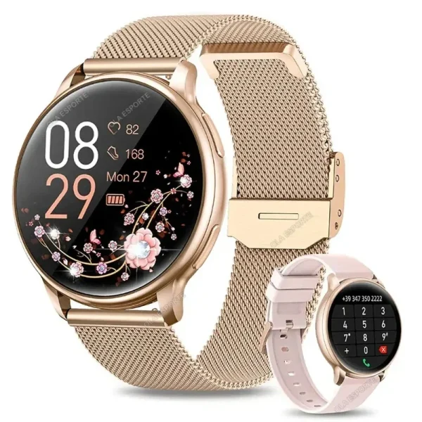 New Women Bluetooth Call Smart Watch HeartRate Blood Pressure Monitoring Smartwatches Waterproof Men Smartwatch For Samsung IOS