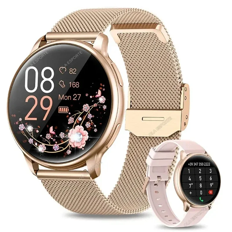 New Women Bluetooth Call Smart Watch HeartRate Blood Pressure Monitoring Smartwatches Waterproof Men Smartwatch For Samsung IOS