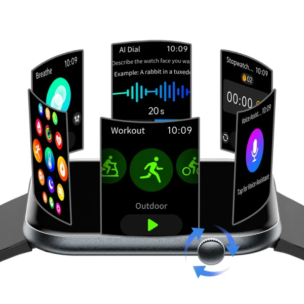 VALDUS 2025 New VS59 Pro Smartwatch Men Women Voice Assistant Bluetooth Call Heart Rate Ultra-thin metal AMOLED Smart Watch - Image 2