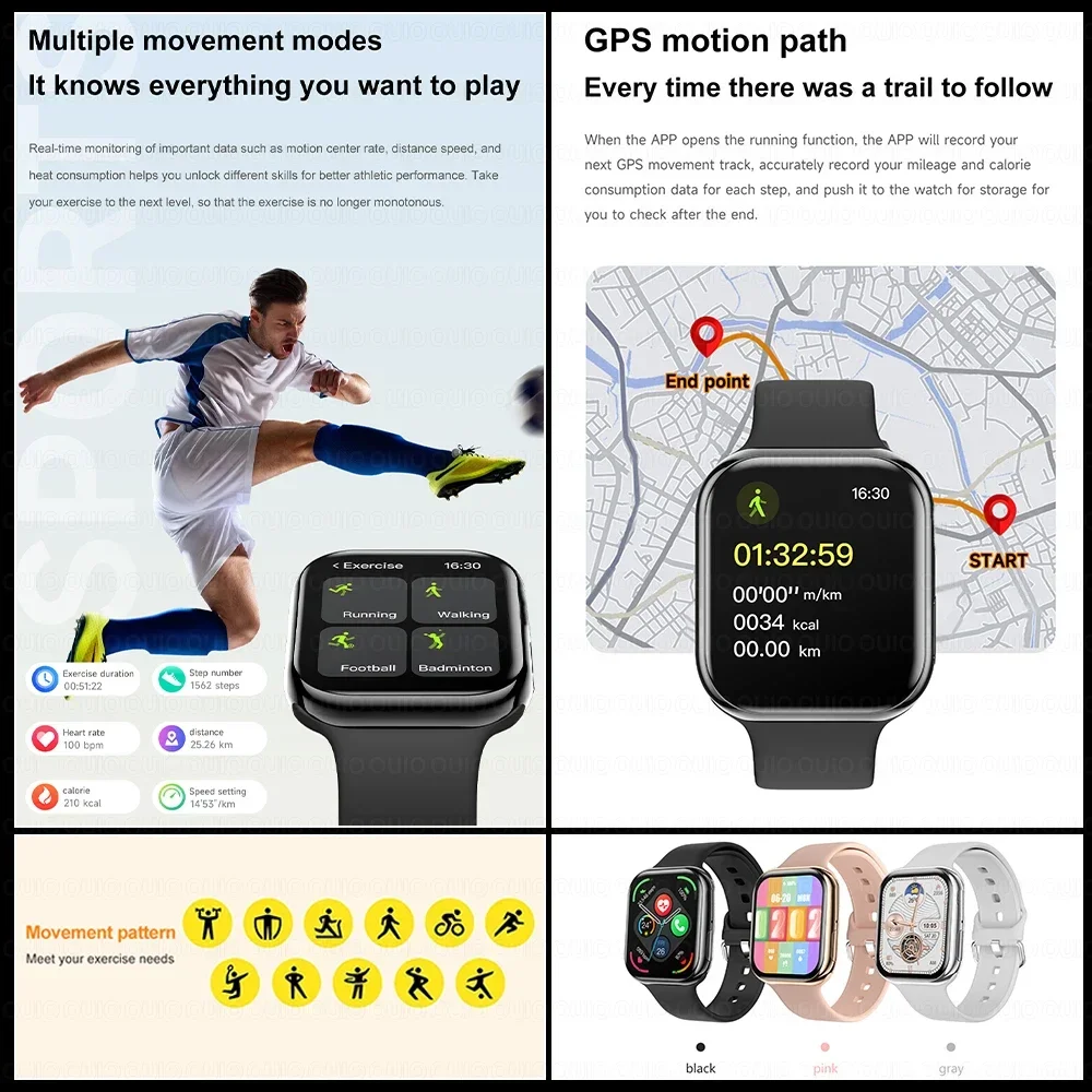 New Watch 10 Series Smart Watch Health Monitoring Sports Mode Reminder Function 500+ DIY Dial 1.85 Inch Women Smart Watch - Image 4