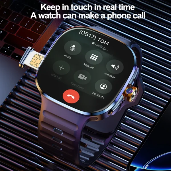 8GB+128GB RAM 5G/4G Smart Watch 2.4 inch AMOLED 2100mah Battery 900W Camera GPS WIFI Google APPS Download Smartwatch Android 10 - Image 5