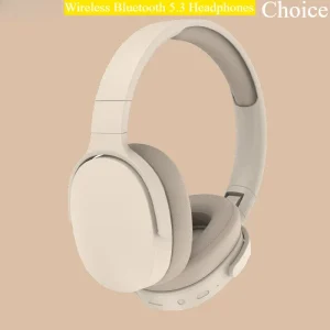 TenYua Wireless Bluetooth 5.3 Headphones Over Ear Hifi Stereo Headset True Sports With Earphones TF/AUX Music Player with HD Mic