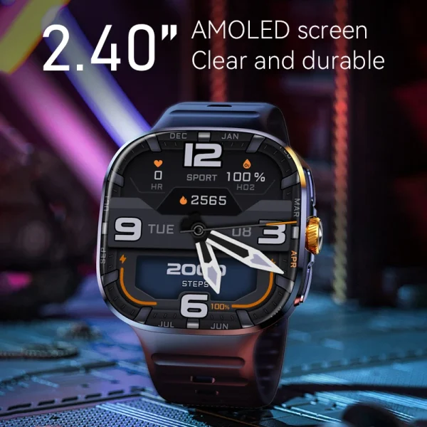 8GB+128GB RAM 5G/4G Smart Watch 2.4 inch AMOLED 2100mah Battery 900W Camera GPS WIFI Google APPS Download Smartwatch Android 10 - Image 4